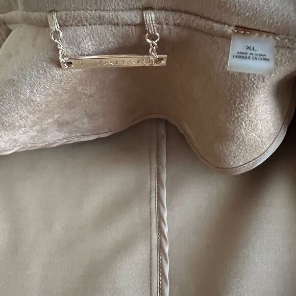 T Tahari Women Suade Open front Coat XL - Picture 7 of 7
